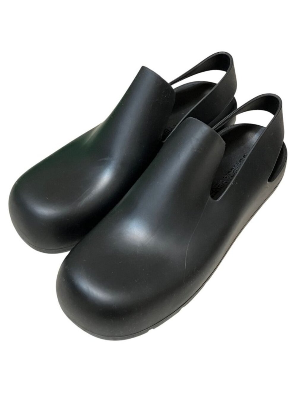 Bottega Veneta Paddle Sling Back Rubber Sandals 36 Black